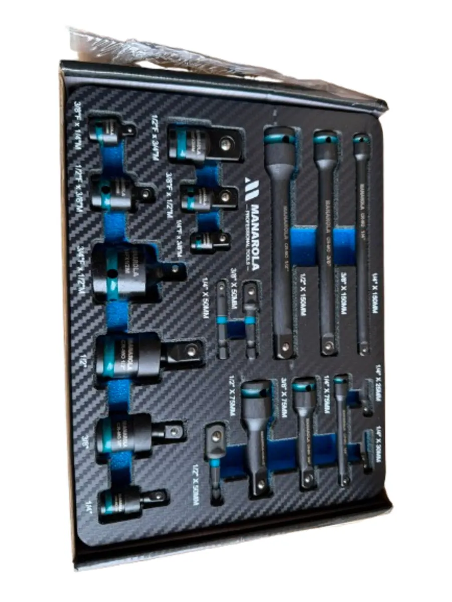 Manarola 20-Piece Socket Adaptor & Extension Bars - Image 1