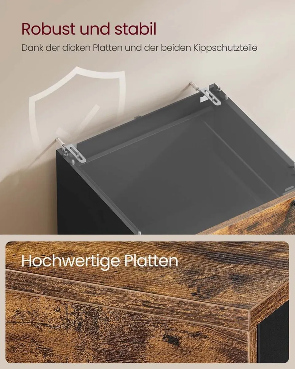 4 Drawer Lockable Filing Cabinet for A4 Files - Image 3