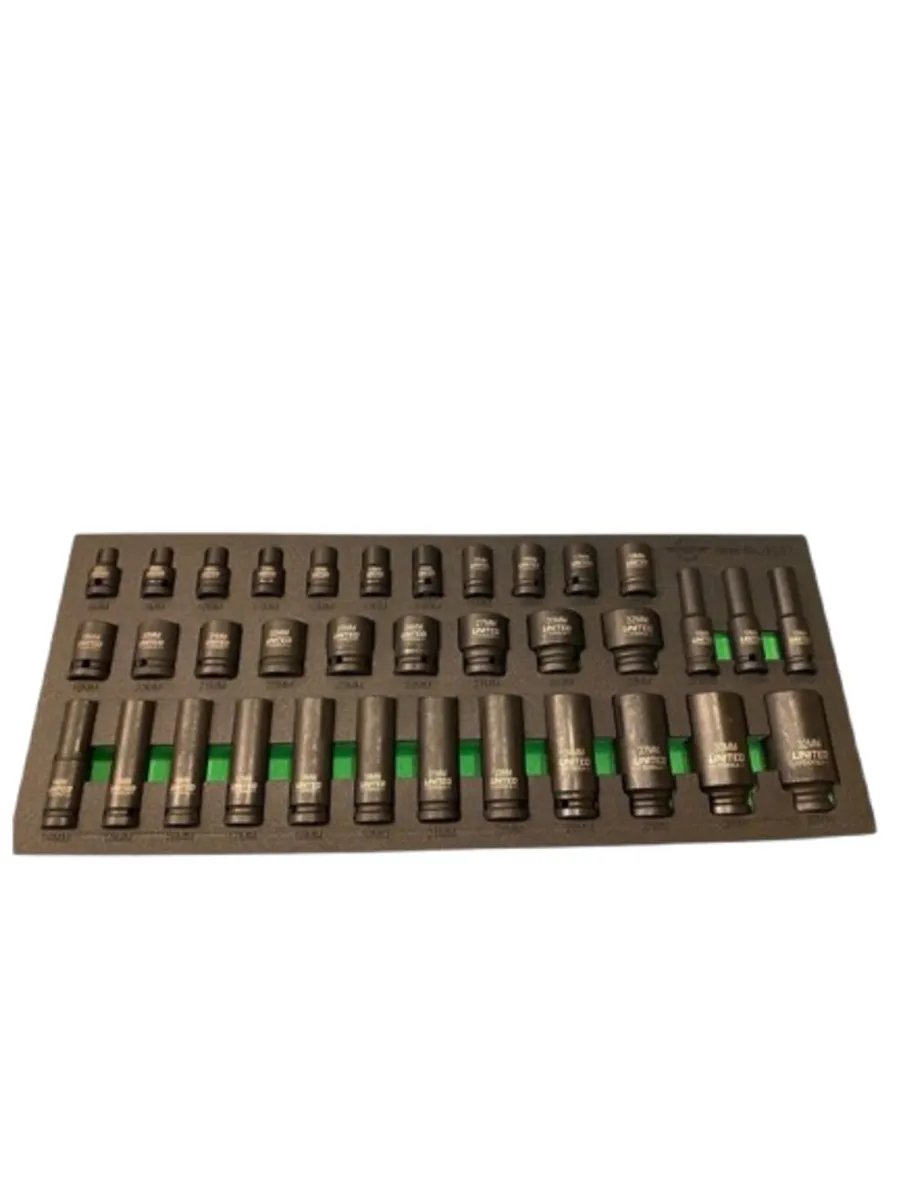 35pc 1/2" Deep & Shallow Impact Socket Set