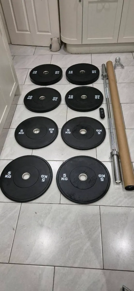 Brand new olymoic bumper weight lifting set C - Image 1