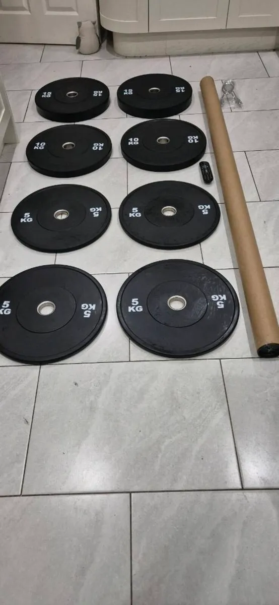 Brand new olymoic bumper weight lifting set C - Image 3