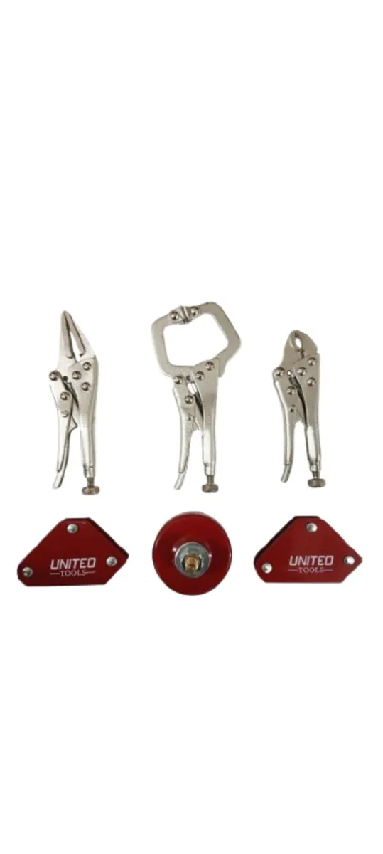 United Tools 6-Piece Welding Clamp & Magnet Set