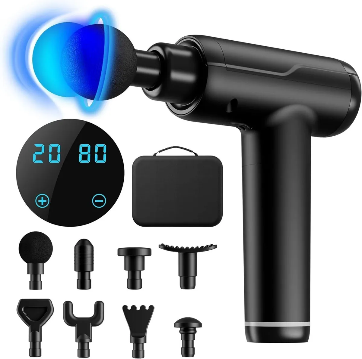 Massage Gun 8 Heads Portable Muscle Massager - Image 1