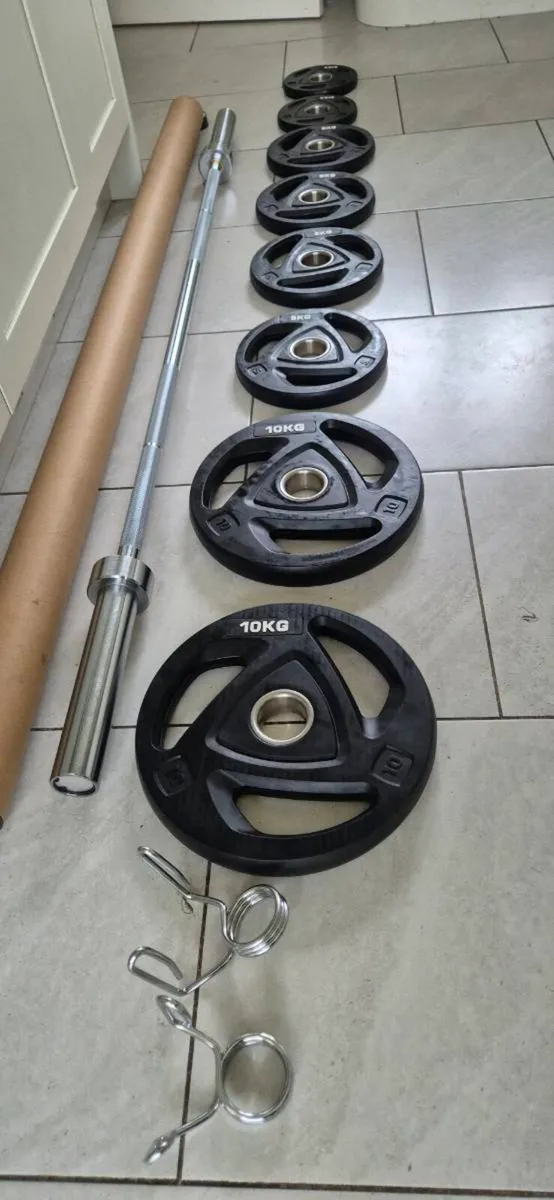 Brand new olympic tri grip weight lifting set - Image 2