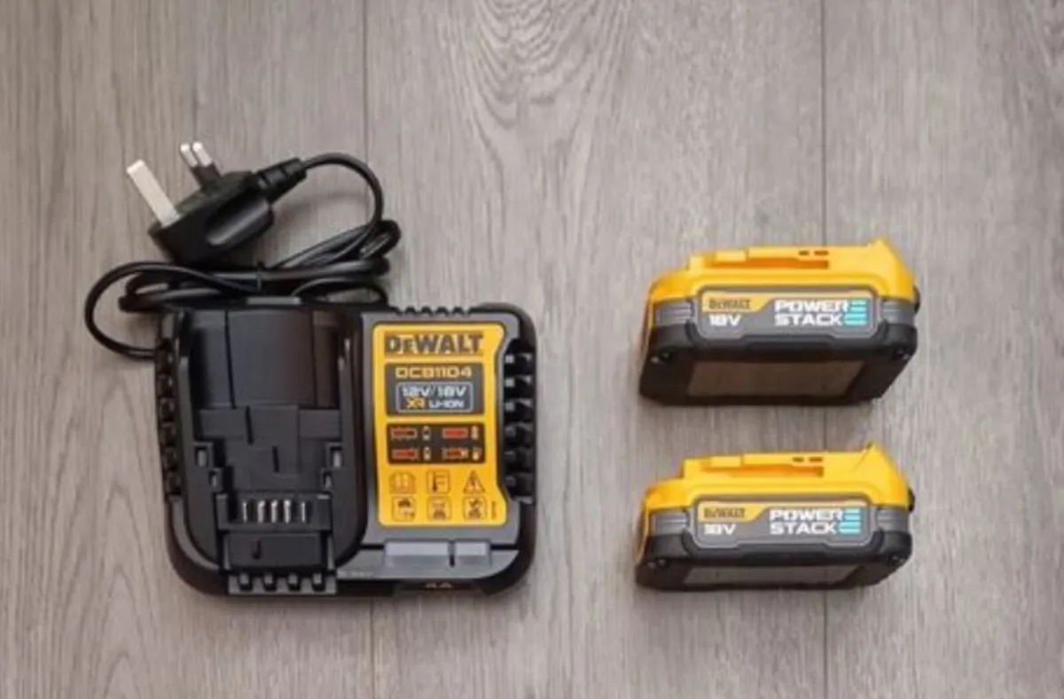 DeWalt Powerstack Batteries & Charger (New)
