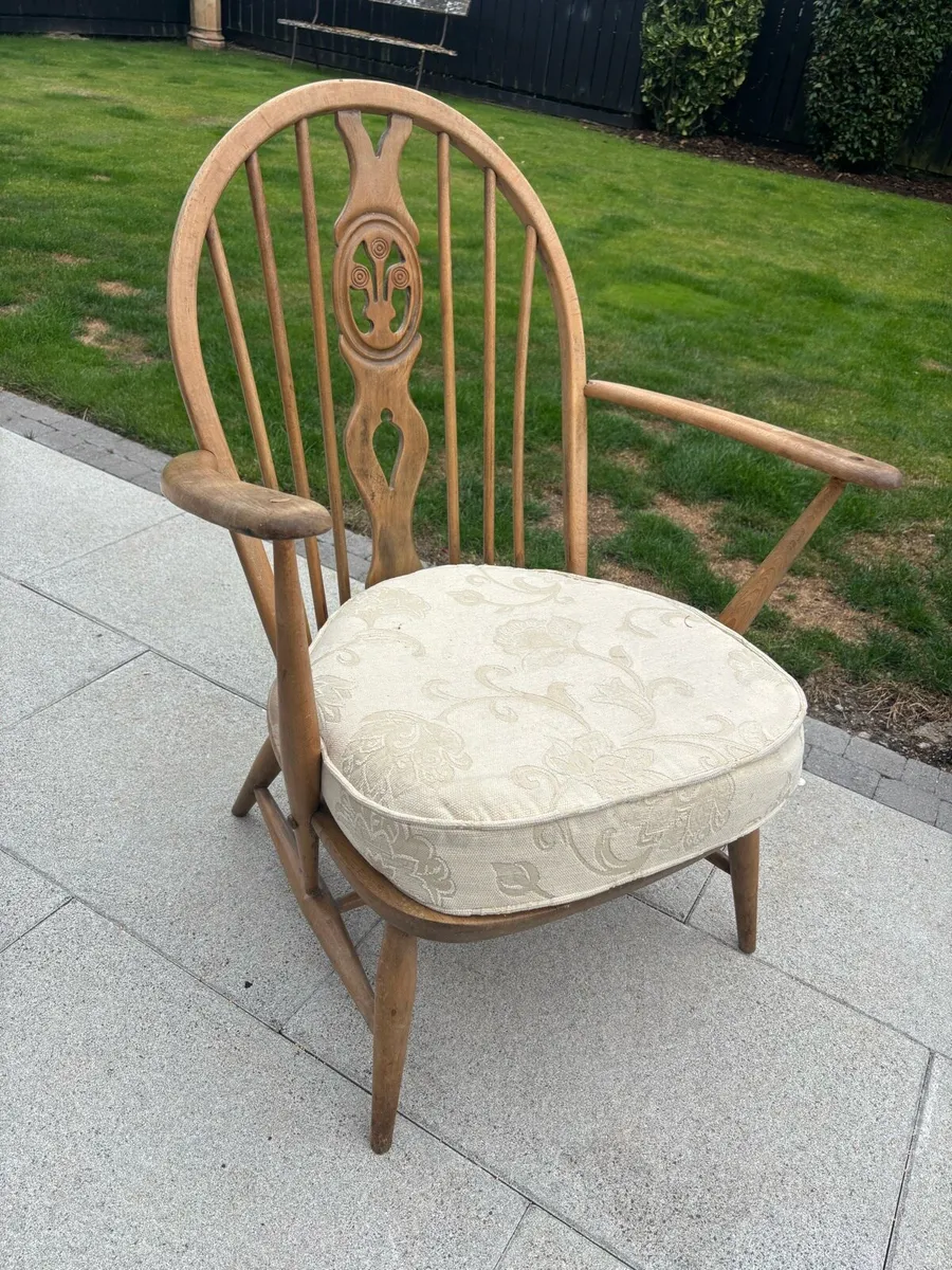 Vintage mid century Ercol Windsor armchair - Image 2