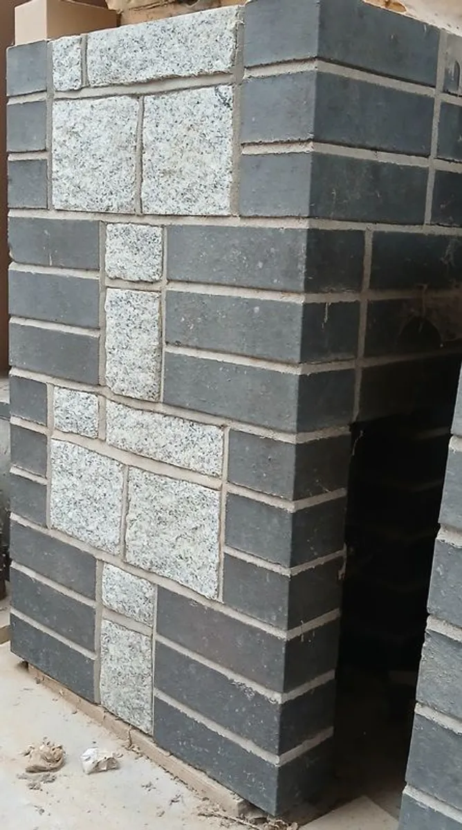 Granite and brick Piers