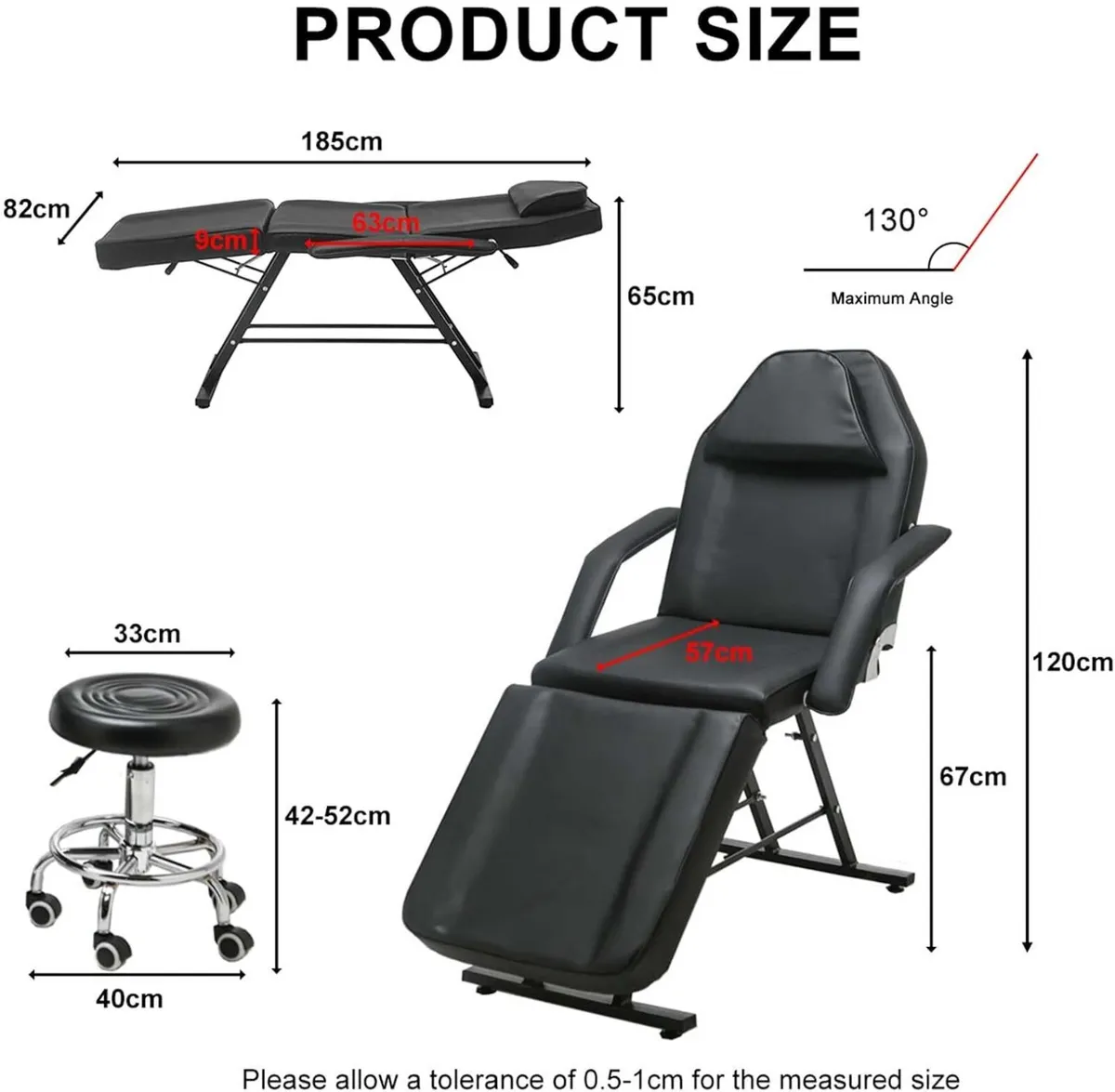 Massage Bed Adjustable Beauty Treatment Bed - Image 3