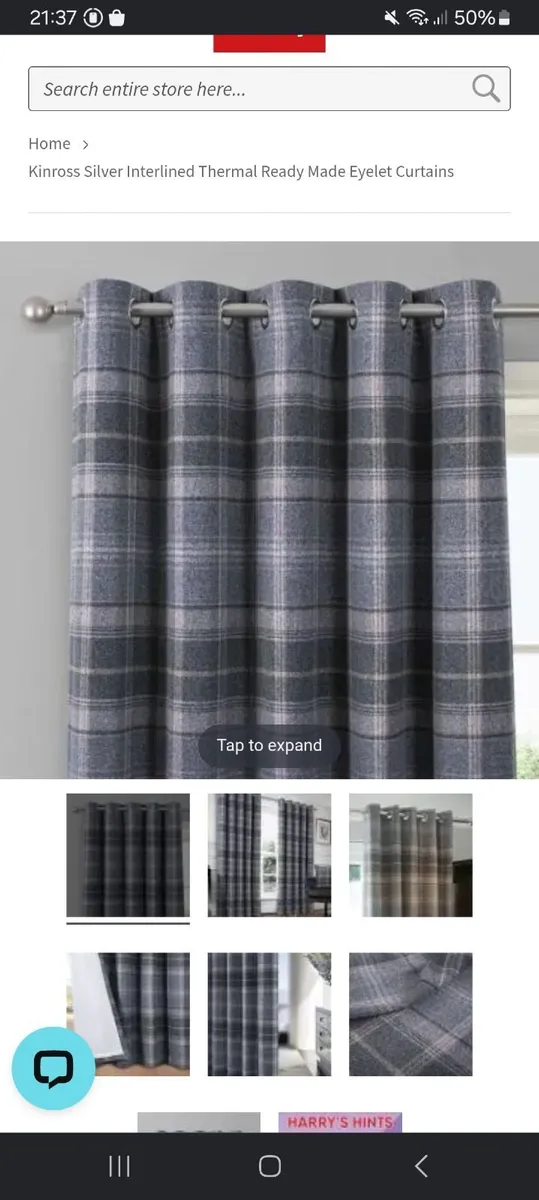 4 Pairs of Thermal+Blackout Curtains Harry Corry - Image 2