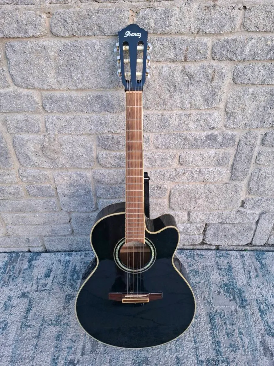 Ibanez AEL10NE-BK Electro-Nylon String Guitar - Image 2