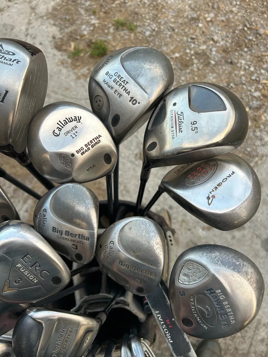 Drivers, Woods, irons, putter and bag for sale - Image 3