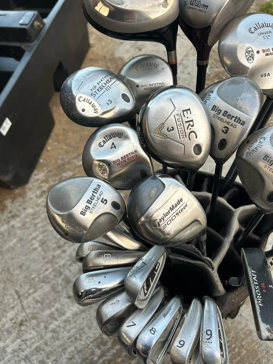 Drivers, Woods, irons, putter and bag for sale - Image 4