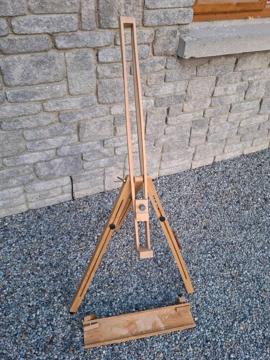 3 Quality Wooden Art Easels (Studio, Field, Table) - Image 1