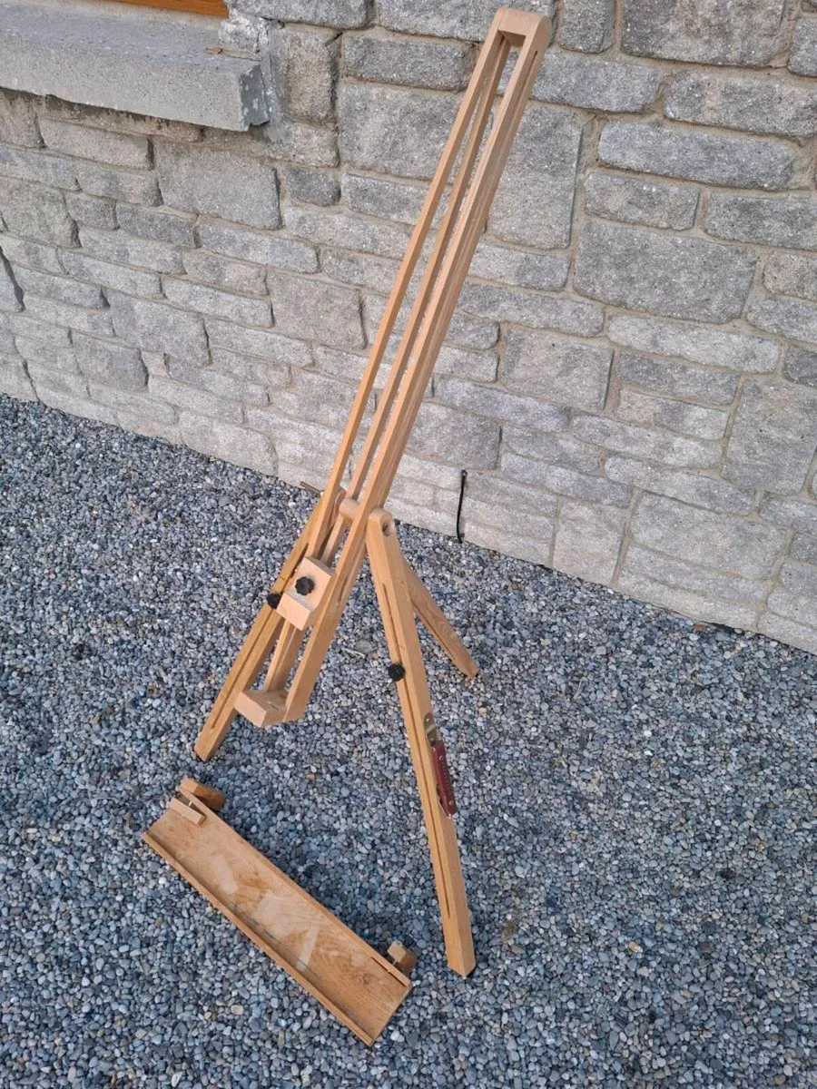 3 Quality Wooden Art Easels (Studio, Field, Table) - Image 2