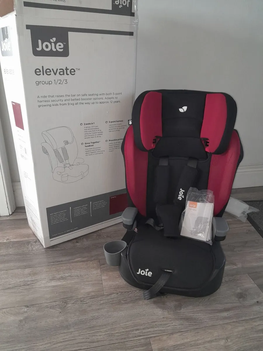 Joie Car Seat group 123 as new,Nania car seat free - Image 1