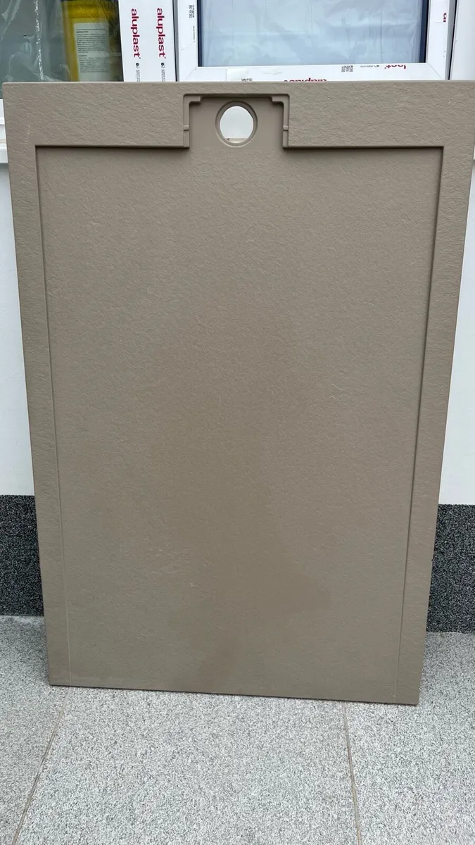 Slate shower tray and rectangle enclosure1200x800 - Image 1