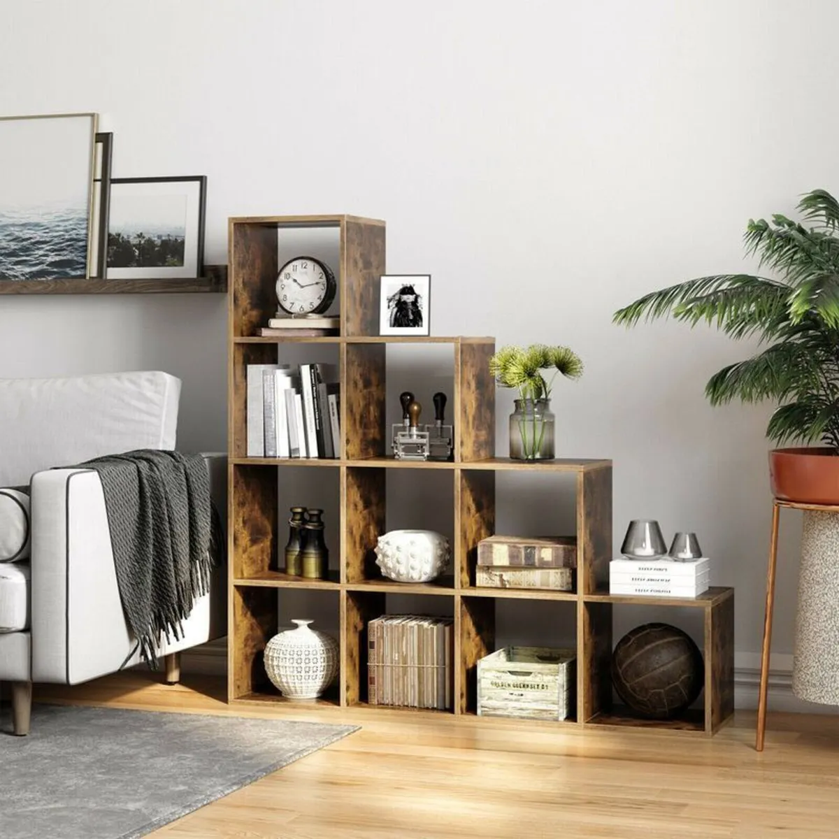 10 Cube Staircase Bookcase Storage Unit - FREE P&P - Image 1