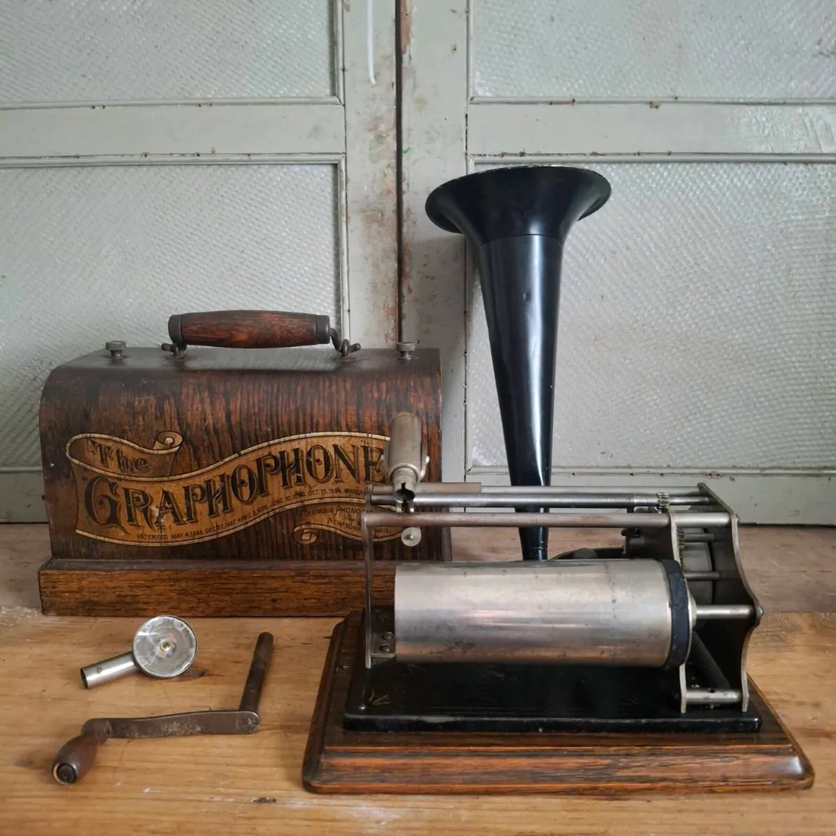 Antique Columbia Type QA Cylinder Graphophone - Image 1