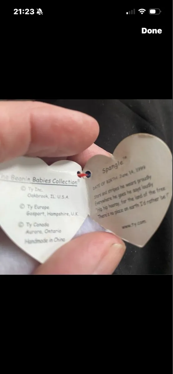 Rare Retired Beanie Baby with errors - Image 3