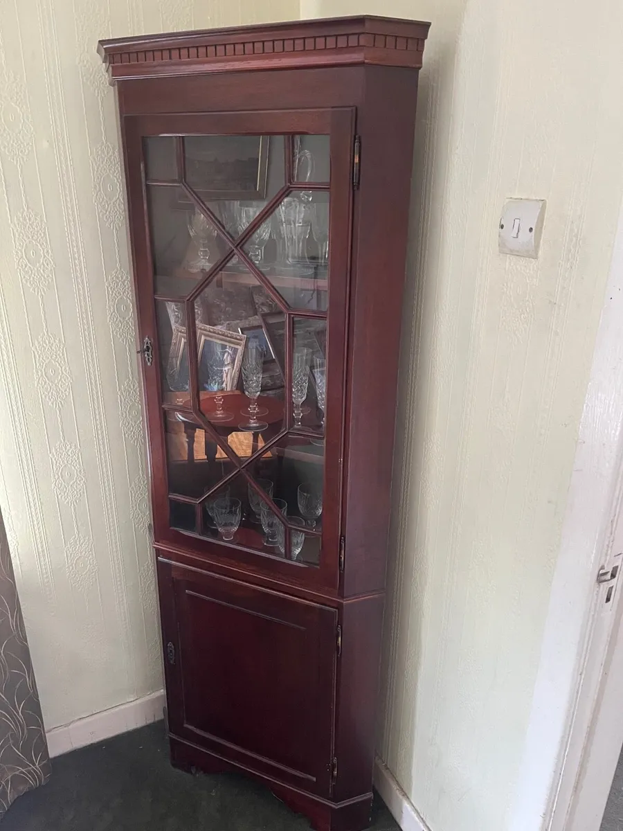 Traditional Mahogany Display Cabinet