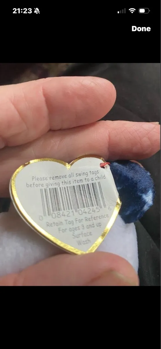 Rare Retired Beanie Baby with errors - Image 4
