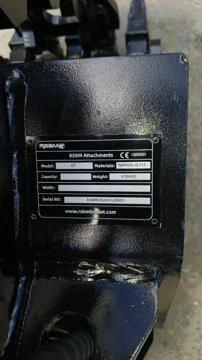 Hydraulic grab bucket for 6 ton 45mm pins - Image 4