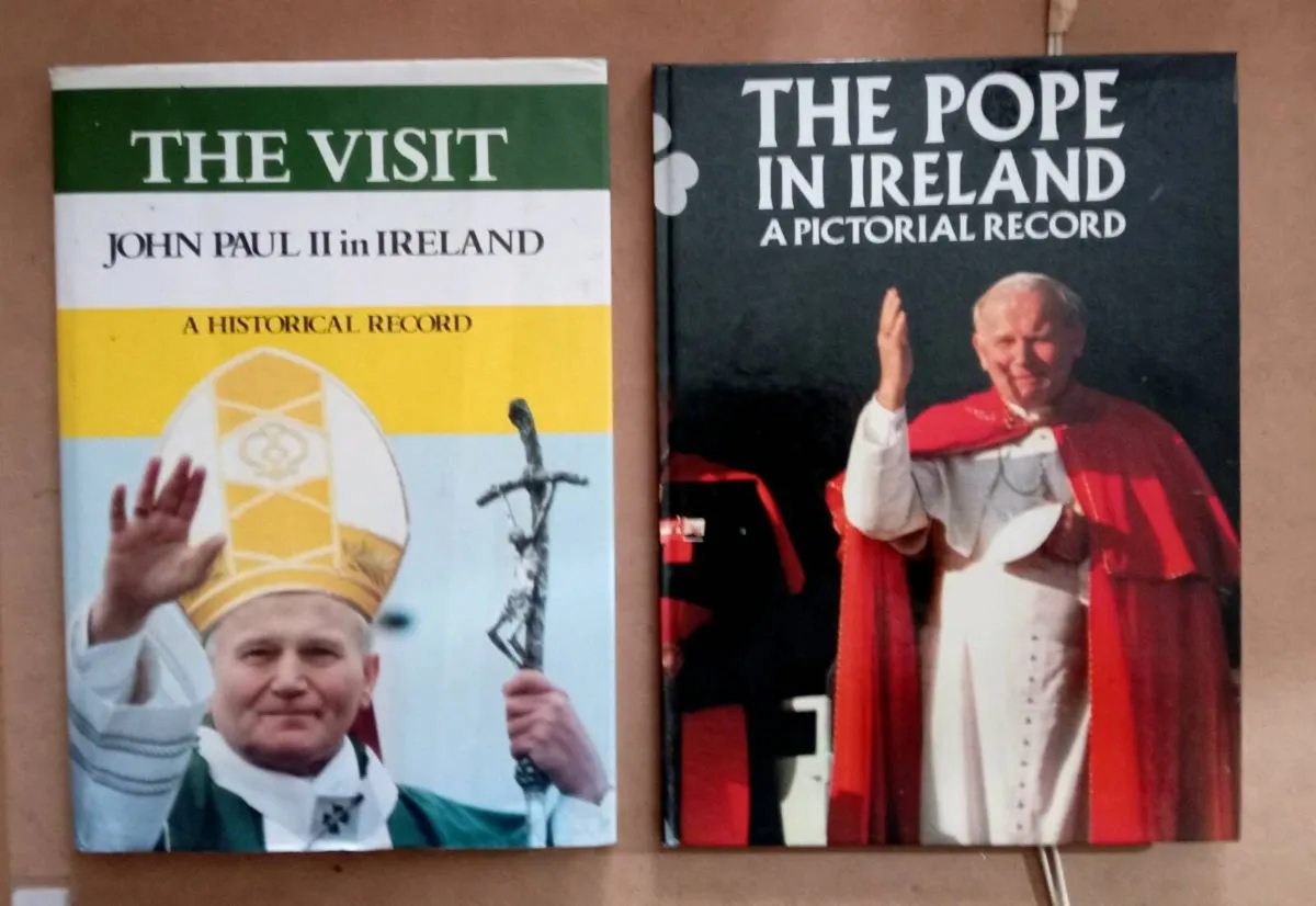 Two Pope John Paul Commemorative Books