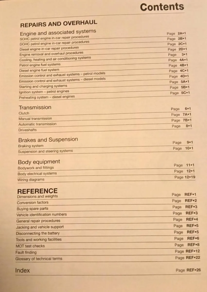 Haynes Audi A3 Service Repair Manual - Image 2