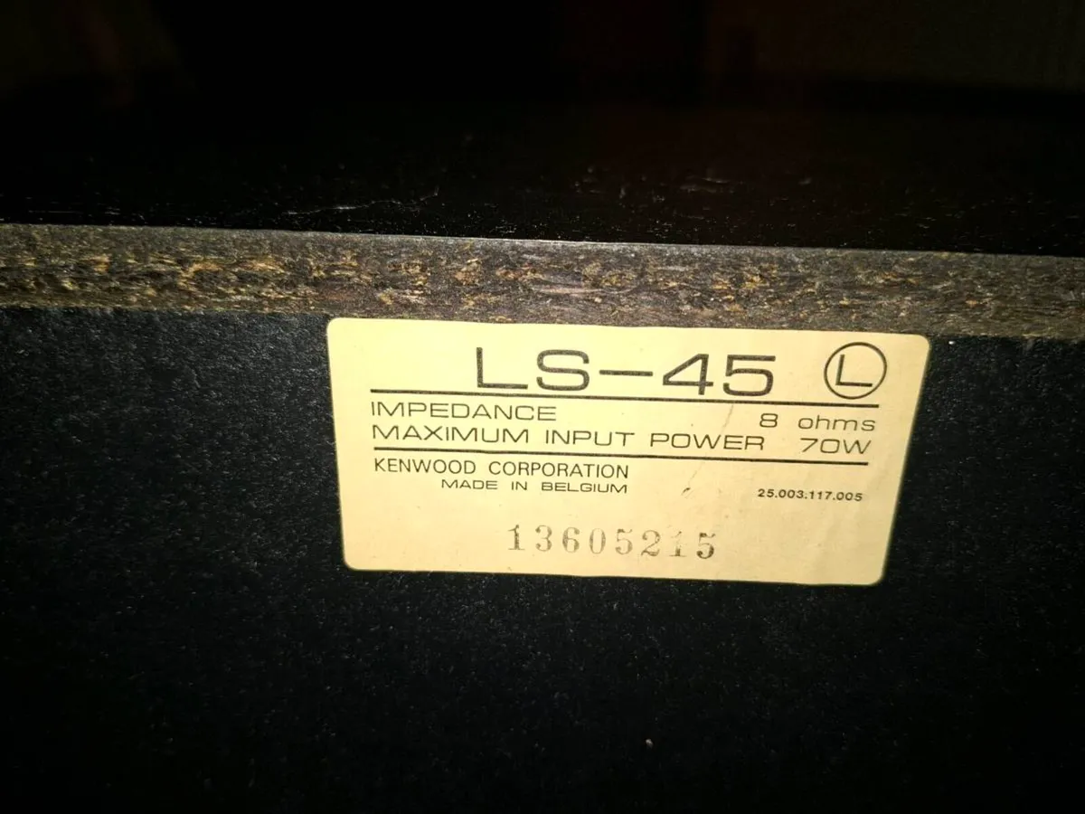 Pair of Kenwood LS-45 Vintage Hi-Fi Speakers - Image 2