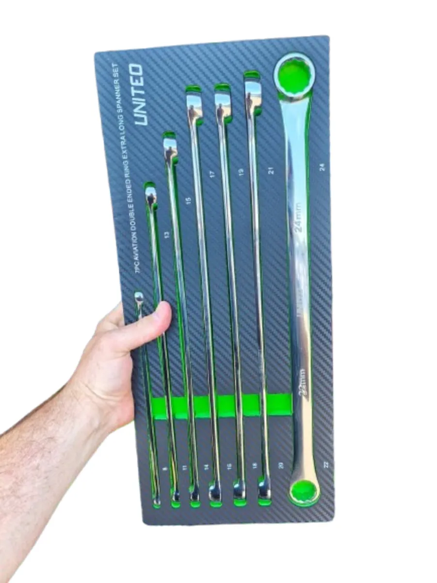 🔧7PC AVIATION DOUBLE-ENDED RING SPANNERS 🔧