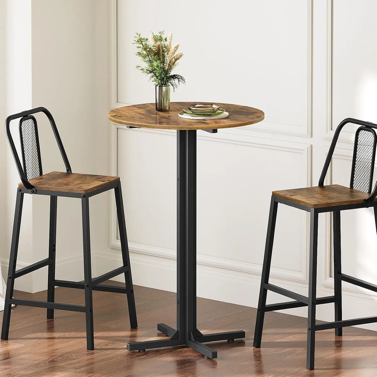 Round Bar Table Counter Height Pub Versatile Use - Image 2