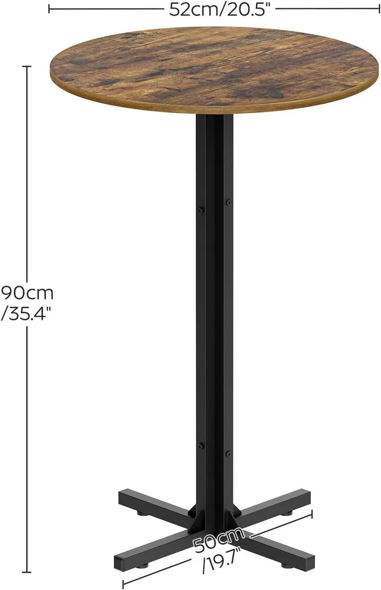 Round Bar Table Counter Height Pub Versatile Use - Image 3