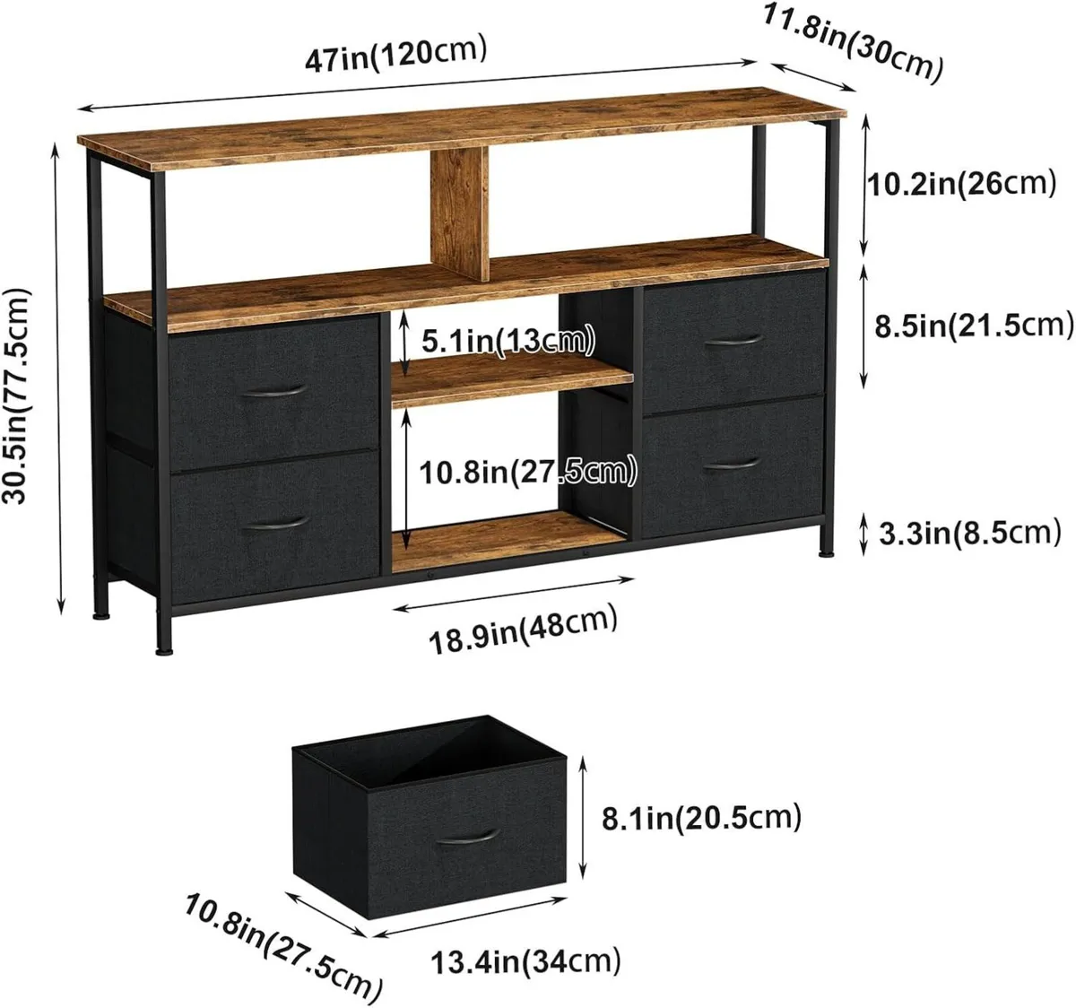 TV Stand for Up to 55 Inch - Image 2