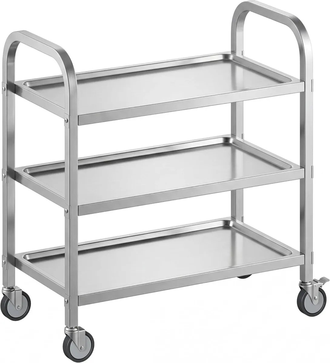 3 Tier Stainless Steel Cart Rolling Catering - Image 1