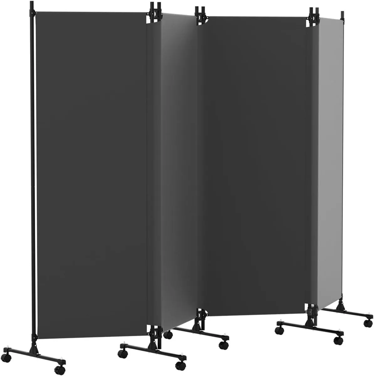 4 Panel Upgraded Room Divider with Wheels - Image 1