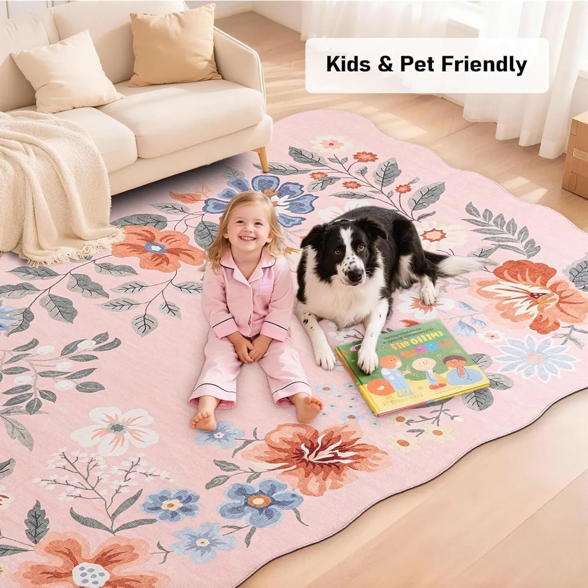 Rug Living Room Soft Washable Non Slip - Image 4