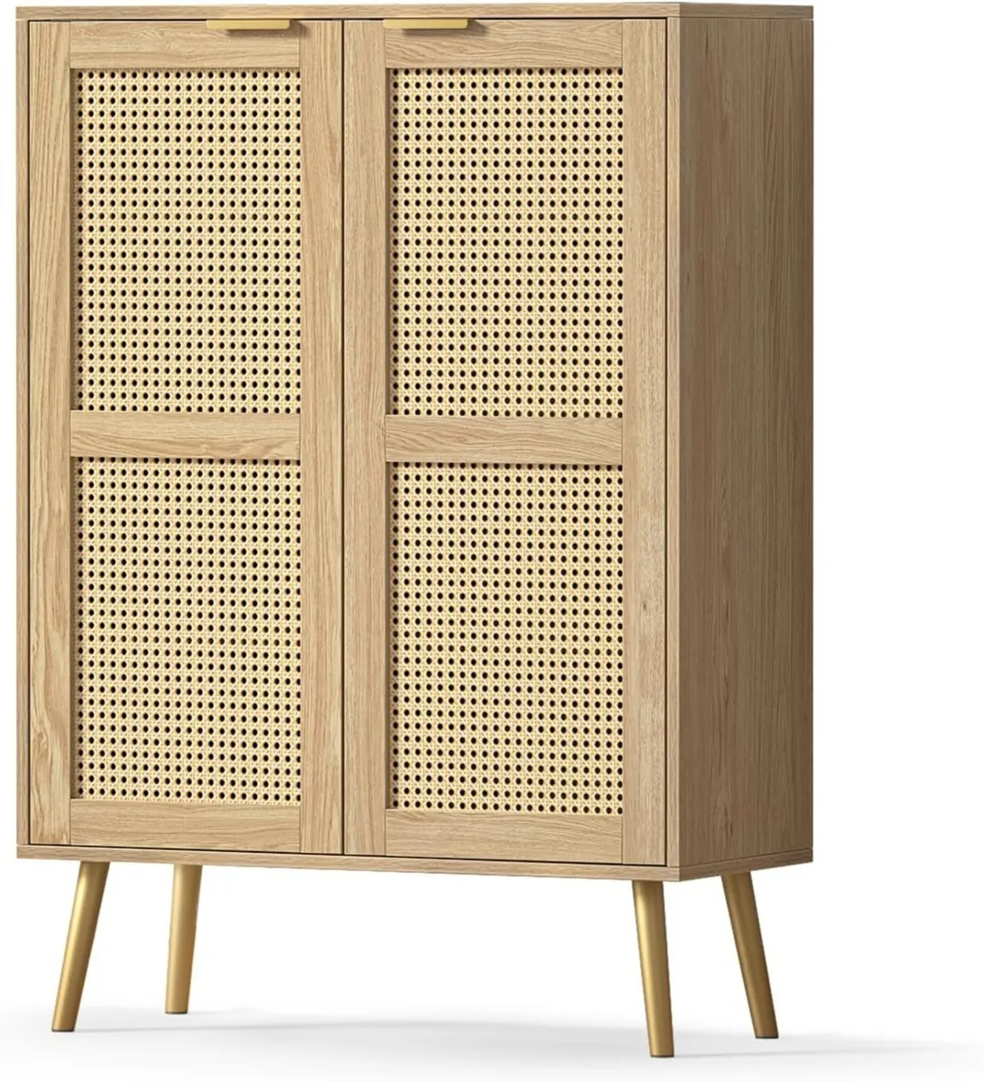 Rattan Tall Sideboard for Living Room Hallway - Image 1