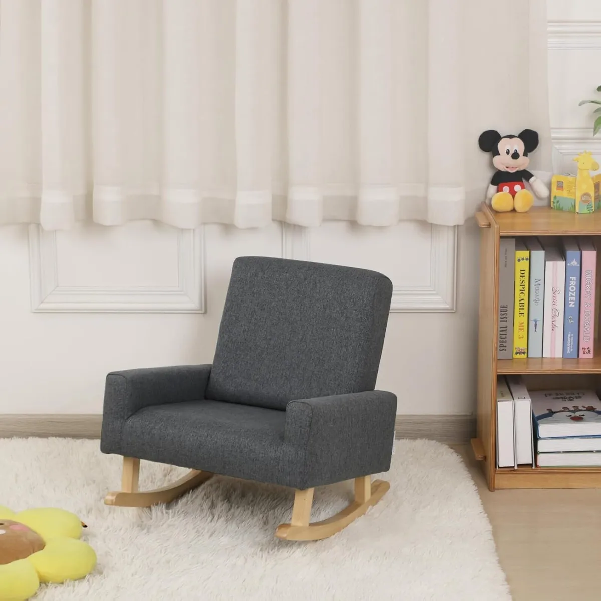 Wooden Rocking Chair for Kids Children's Armchair - Image 2
