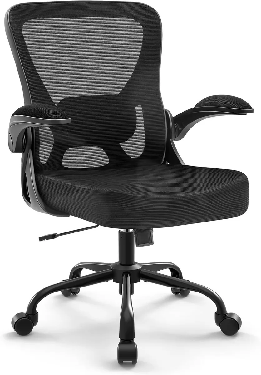 Ergonomic Mesh Office Chair with Flip-Up Armrests - Image 1