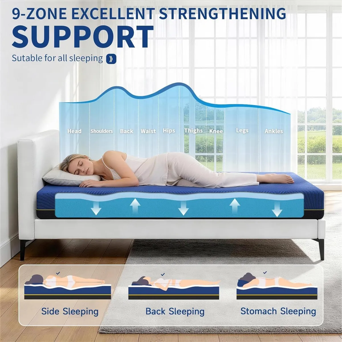 Memory Foam Mattress Medium 9 - Image 4