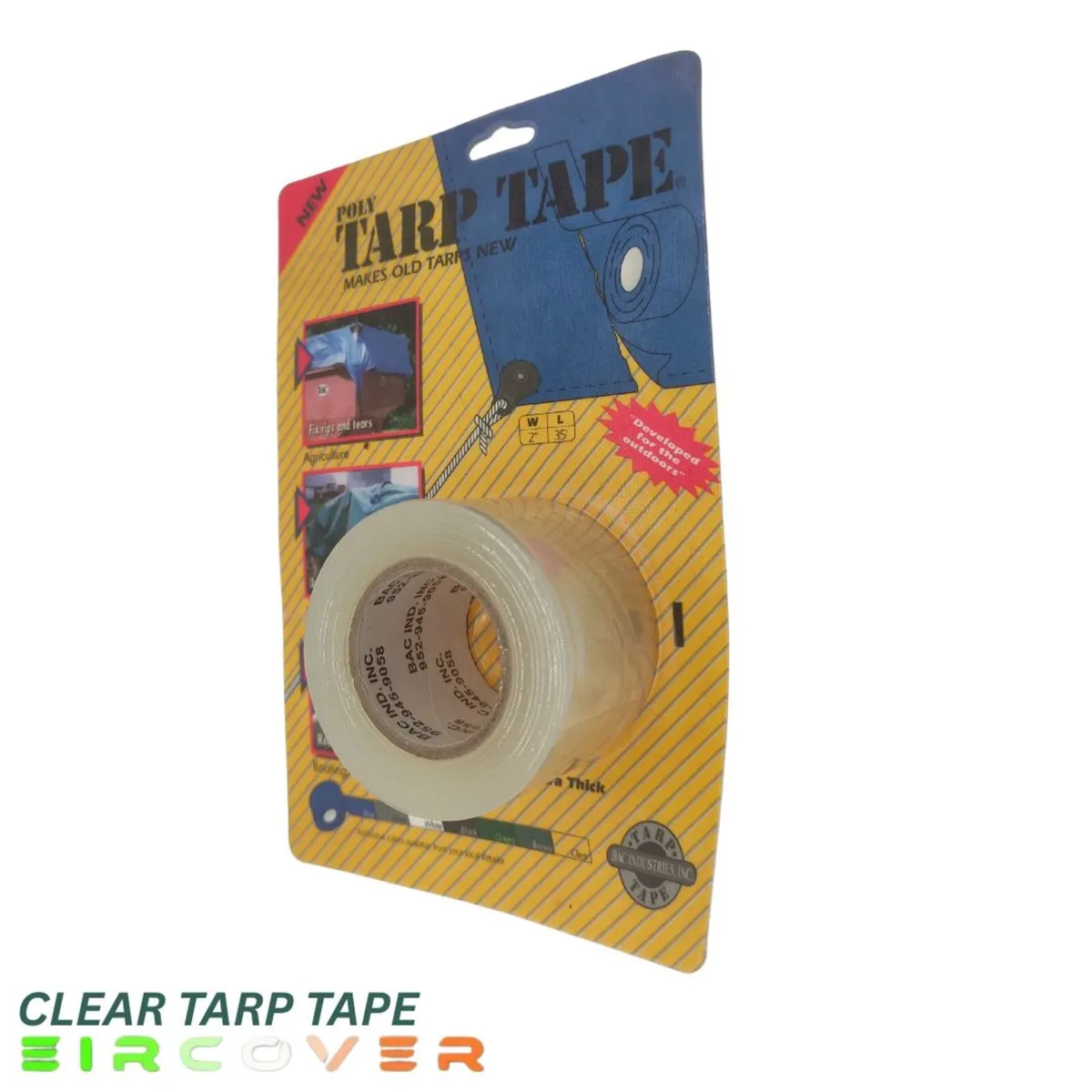 Tarp tape small  W5cm / L10m  (2" x 35') Clear - Image 1