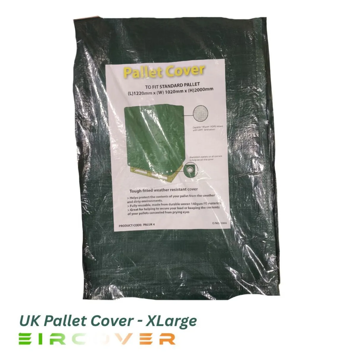 UK Pallet Cover XLarge -1220  L x 1020 W x 2000 H - Image 1