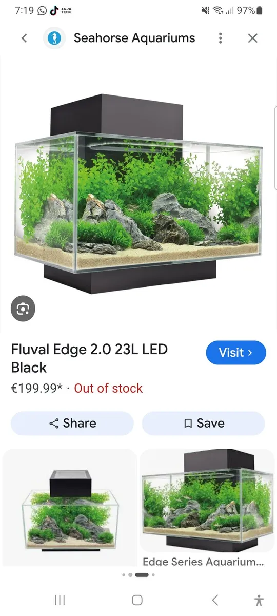 Fluval Edge Aquarium Set, Burnt Orange, 6-Gallon - Image 4