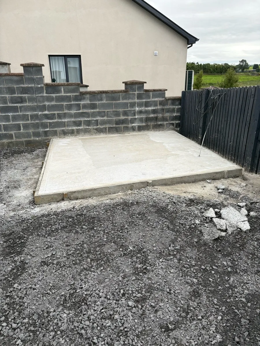 Concrete pads and mini Digger hire - Image 4