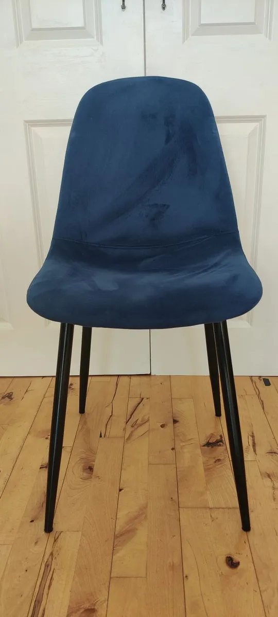 Blue dining chairs - Image 3