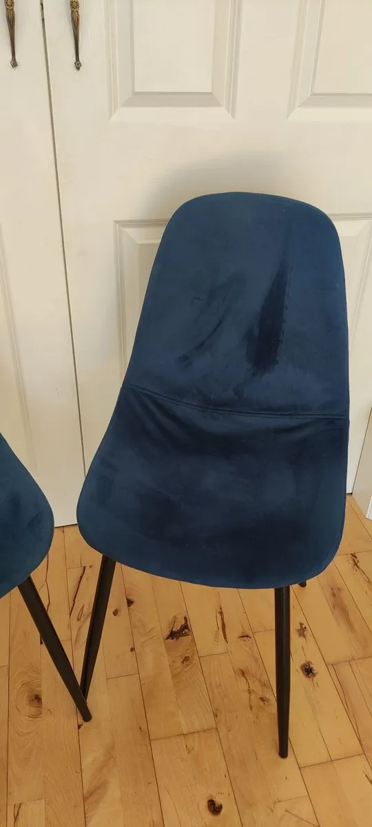 Blue dining chairs - Image 2
