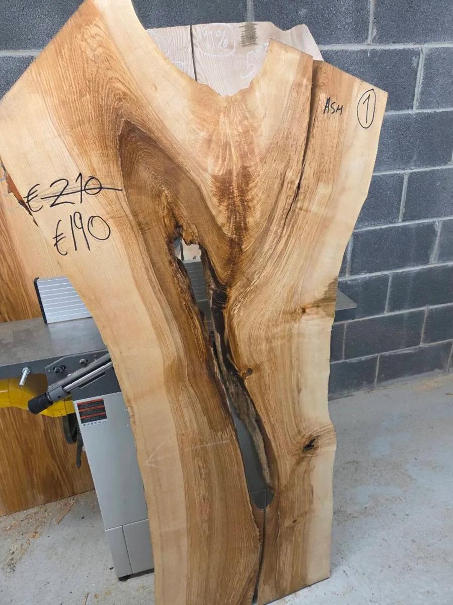 Live Edge Ash Slab - Kiln Dried - Image 1