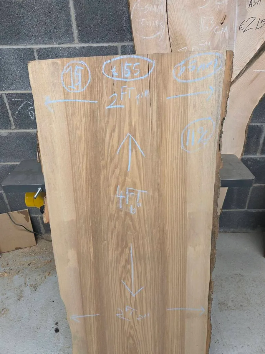Live Edge Ash Slab - Kiln Dried - Image 3