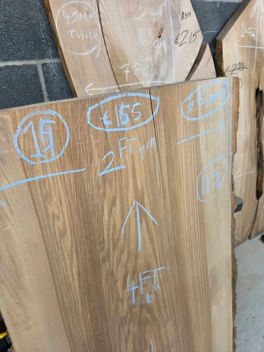 Live Edge Ash Slab - Kiln Dried - Image 4