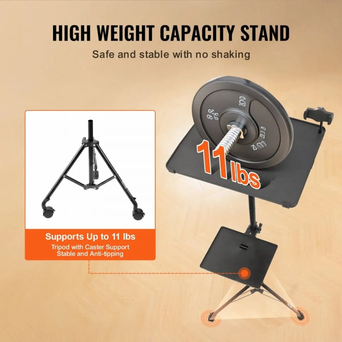 Projector Stand with Wheels, Laptop Stand Tripod A - Image 3